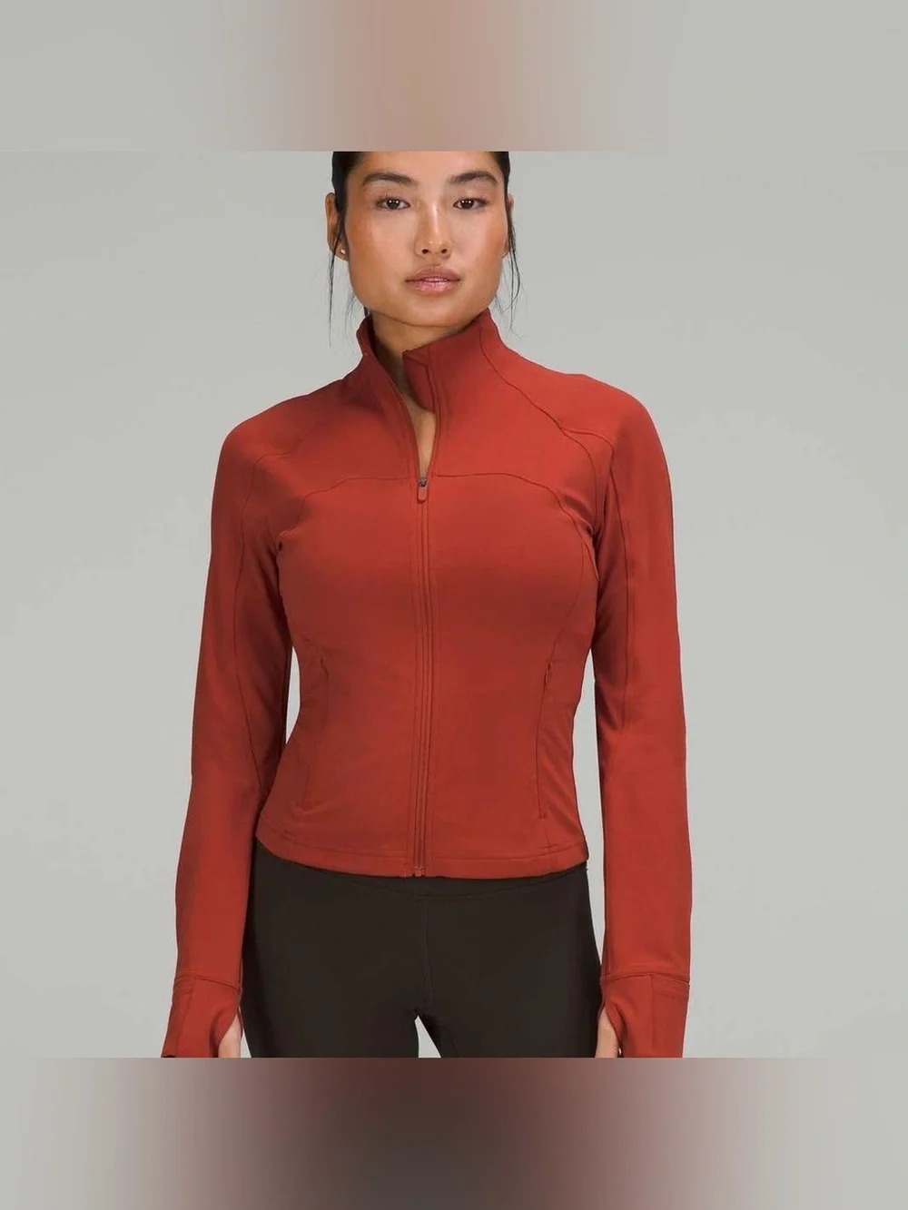 lululemon Nulu Cropped Define Jacket nulu in Cayenne size 14